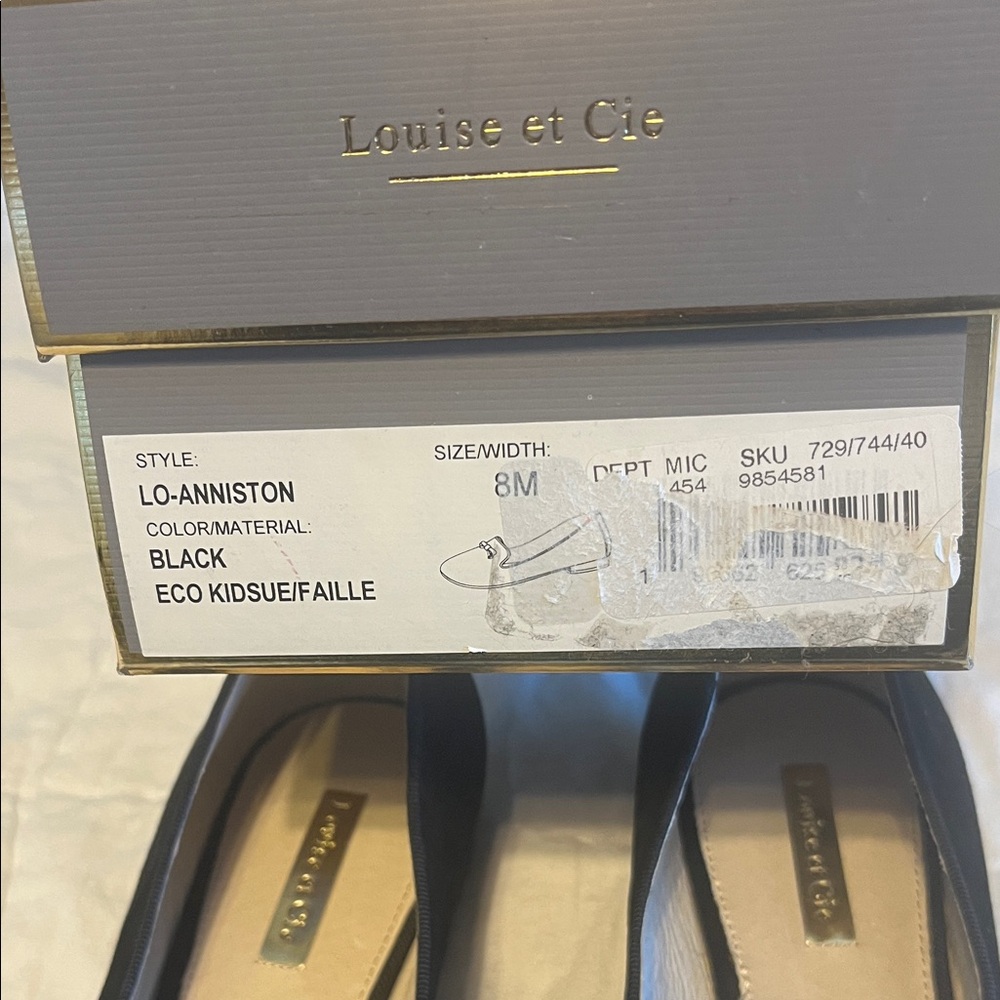 Louise et Cie Black Flats with Bow Detail - Picture 7 of 7
